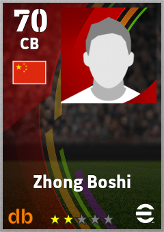 Zhong Boshi eFootball player card