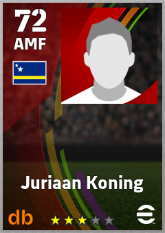 Juriaan Koning eFootball player card