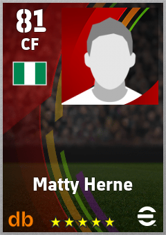 Matty Herne eFootball player card
