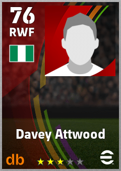 Davey Attwood eFootball player card