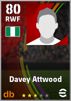 Davey Attwood — RWF, OVR 80, MAX 80