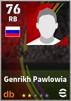 Genrikh Pawlowia — RB, OVR 76, MAX 76