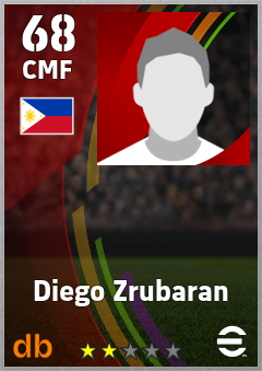 Diego Zrubaran eFootball player card