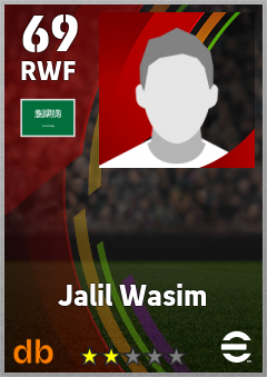 Jalil Wasim eFootball player card