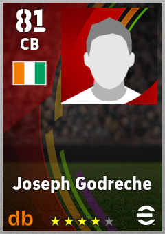 Joseph Godreche — CB, OVR 81, MAX 81
