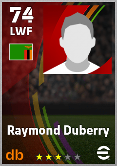 Raymond Duberry eFootball player card