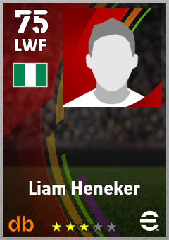 Liam Heneker eFootball player card