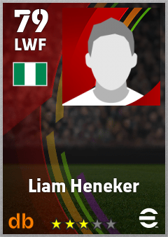 Liam Heneker — LWF, OVR 79, MAX 79
