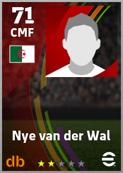 Nye van der Wal eFootball player card