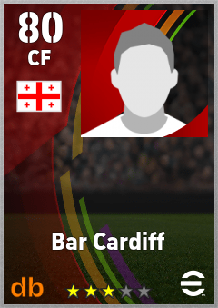 Bar Cardiff — CF, OVR 80, MAX 80