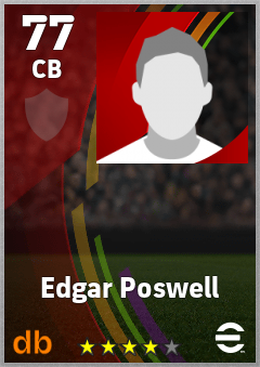 Edgar Poswell eFootball player card