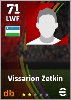 Vissarion Zetkin eFootball player card
