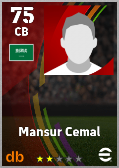 Mansur Cemal — CB, OVR 75, MAX 75