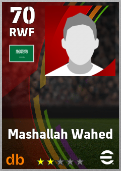 Mashallah Wahed eFootball player card
