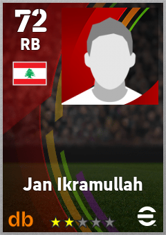 Jan Ikramullah — RB, OVR 72, MAX 72