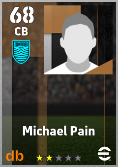 Michael Pain — CB, OVR 68, MAX 68