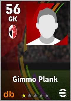 Gimmo Plank — GK, OVR 56, MAX 56