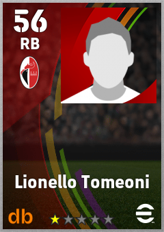 Lionello Tomeoni — RB, OVR 56, MAX 56