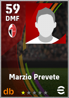 Marzio Prevete — DMF, OVR 59, MAX 59