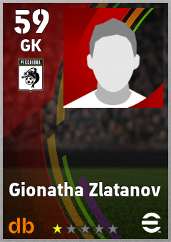 Gionatha Zlatanov — GK, OVR 59, MAX 59