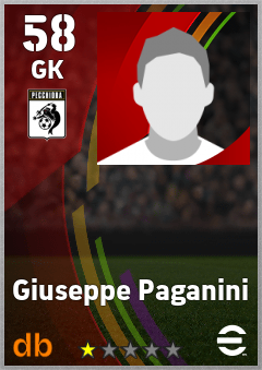 Giuseppe Paganini — GK, OVR 58, MAX 58