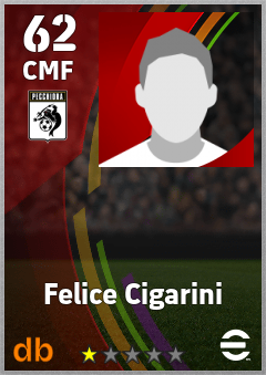 Felice Cigarini — CMF, OVR 62, MAX 62