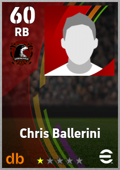 Chris Ballerini — RB, OVR 60, MAX 60
