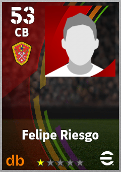 Felipe Riesgo — CB, OVR 53, MAX 53