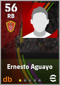 Ernesto Aguayo — RB, OVR 56, MAX 56