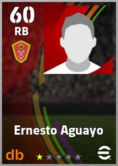 Ernesto Aguayo — RB, OVR 60, MAX 60