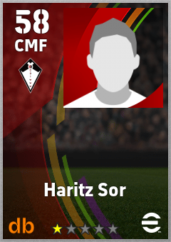 Haritz Sor — CMF, OVR 58, MAX 58