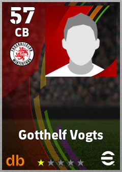Gotthelf Vogts — CB, OVR 57, MAX 57