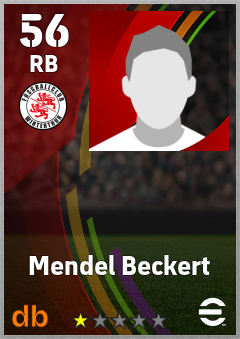 Mendel Beckert — RB, OVR 56, MAX 56