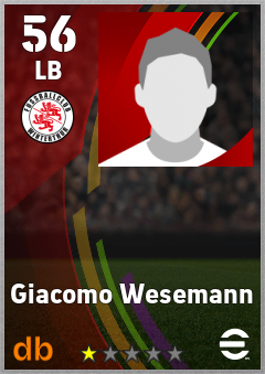 Giacomo Wesemann — LB, OVR 56, MAX 56