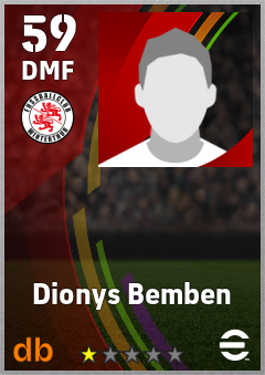Dionys Bemben — DMF, OVR 59, MAX 59