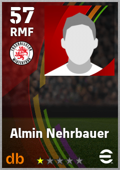 Almin Nehrbauer — RMF, OVR 57, MAX 57