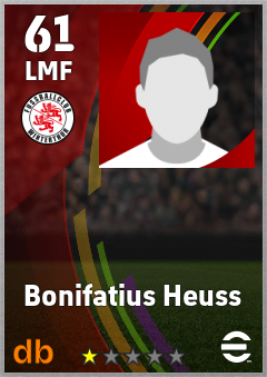 Bonifatius Heuss — LMF, OVR 61, MAX 61