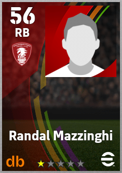 Randal Mazzinghi — RB, OVR 56, MAX 56