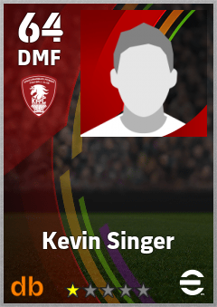 Kevin Singer — DMF, OVR 64, MAX 64