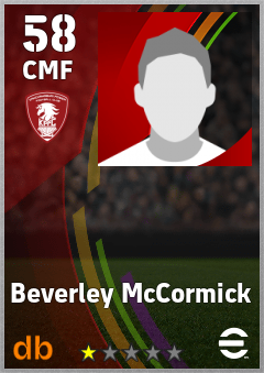 Beverley McCormick — CMF, OVR 58, MAX 58