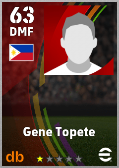 Gene Topete eFootball player card