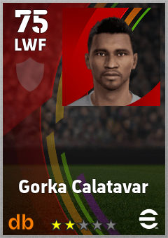 Gorka Calatavar — LWF, OVR 75, MAX 75