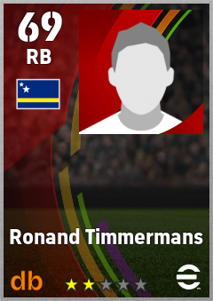 Ronand Timmermans — RB, OVR 69, MAX 69