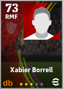 Xabier Borrell eFootball player card