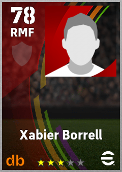 Xabier Borrell — RMF, OVR 78, MAX 78