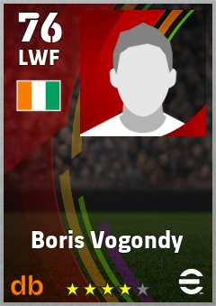 Boris Vogondy eFootball player card