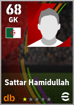 Sattar Hamidullah — GK, OVR 68, MAX 68