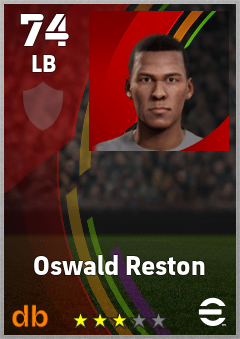 Oswald Reston eFootball player card