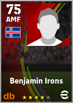 Benjamin Irons eFootball player card