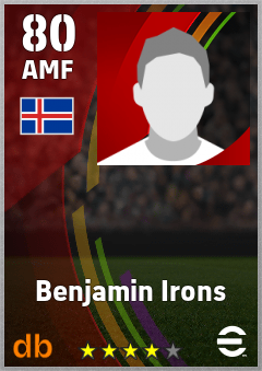 Benjamin Irons — AMF, OVR 80, MAX 80